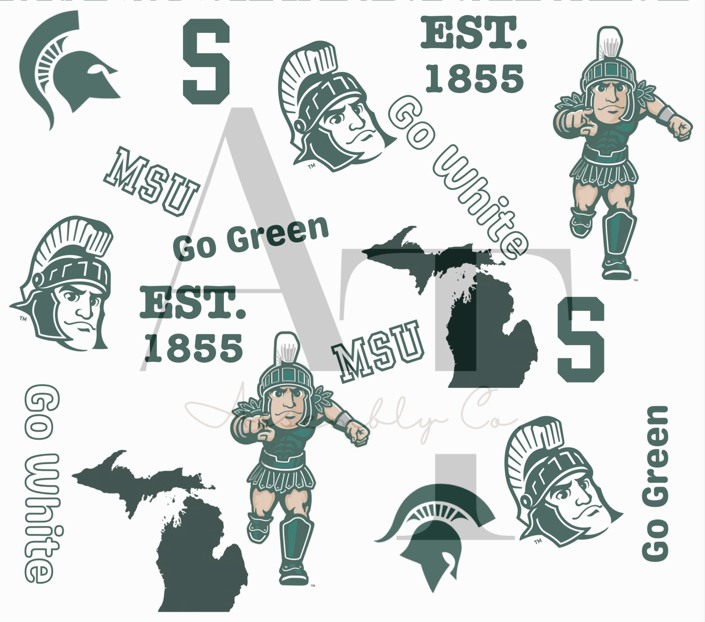 Michigan State 20oz Tumbler β Green & White Game Day Cup for College Fans, Students & Alumni (Copy)