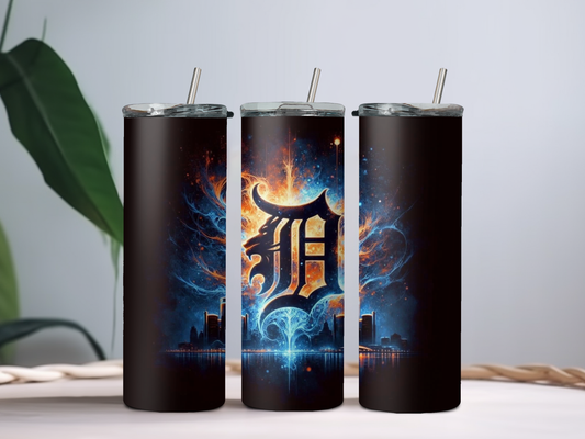 Lions Football 20oz Tumbler – Game Day Stainless Steel Cup for Sports Fans & Tailgates