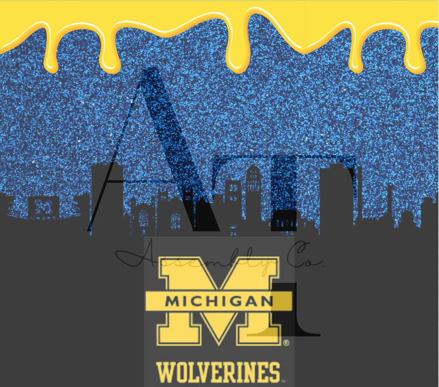 Michigan Pride 20oz Tumbler β Blue & Maize Game Day Cup for College Fans, Students & Alumni