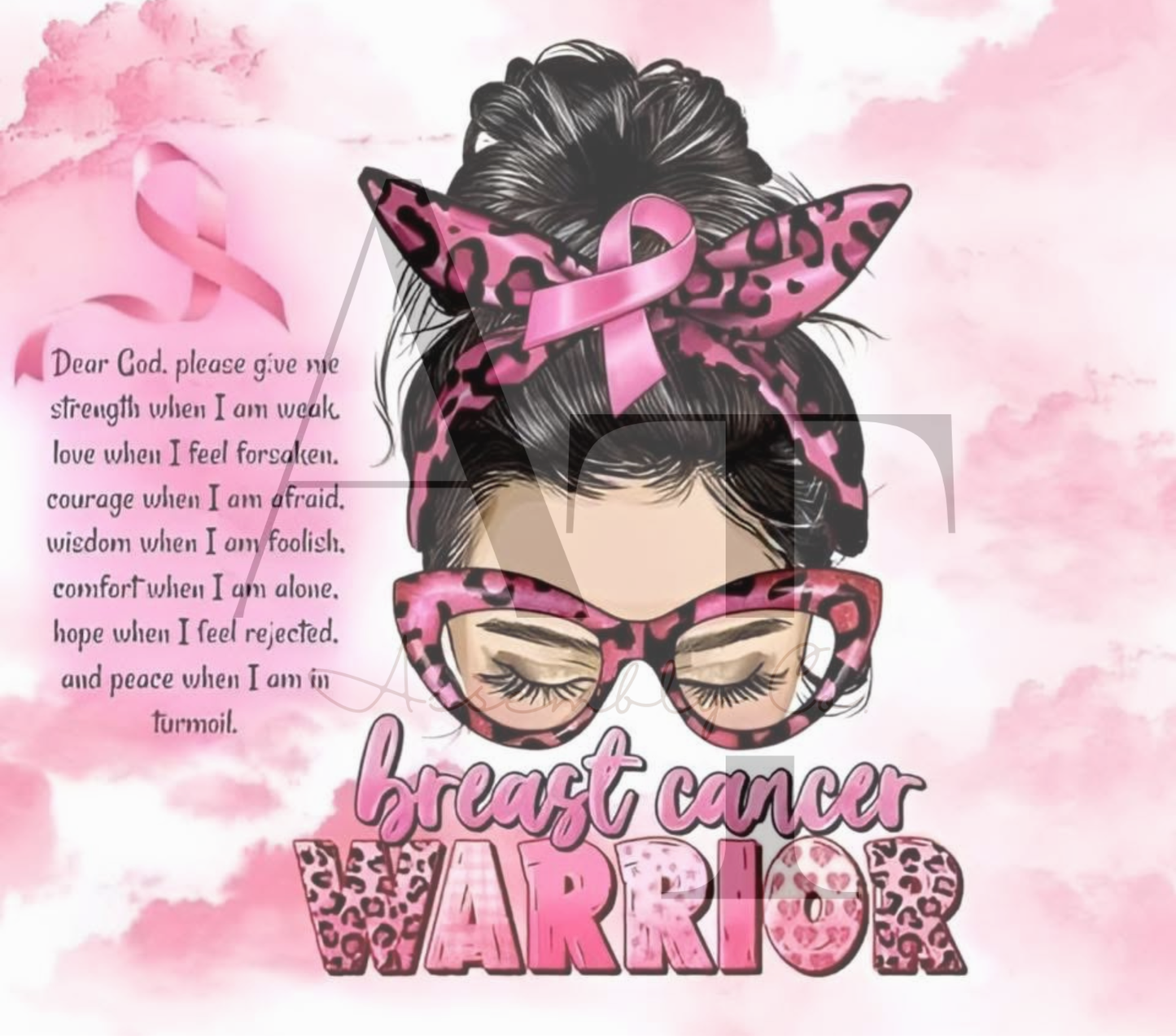 Breast Cancer Warrior 20oz Tumbler – Pink Ribbon Awareness Cup for Strong Fighters & Survivors