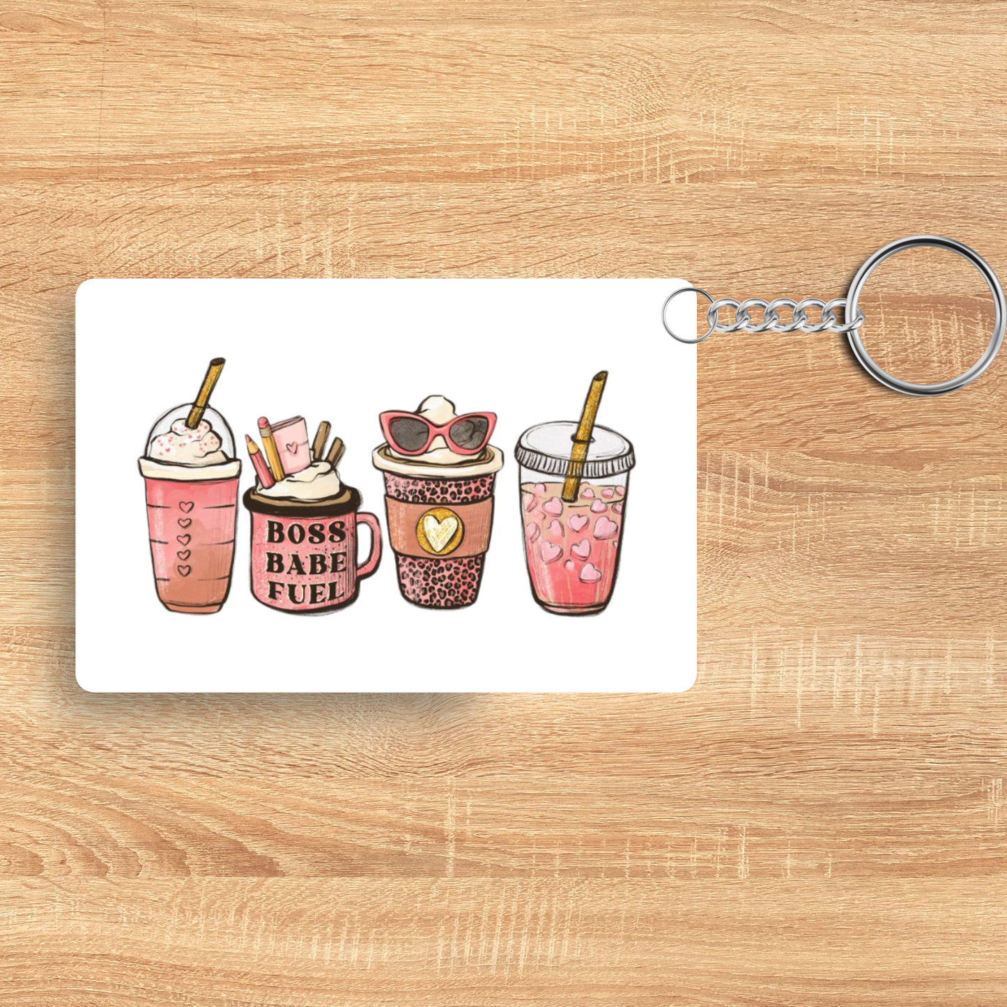 “Boss Babe Fuel” Keychain – Motivational Acrylic Keychain | Empowering Gift for Women