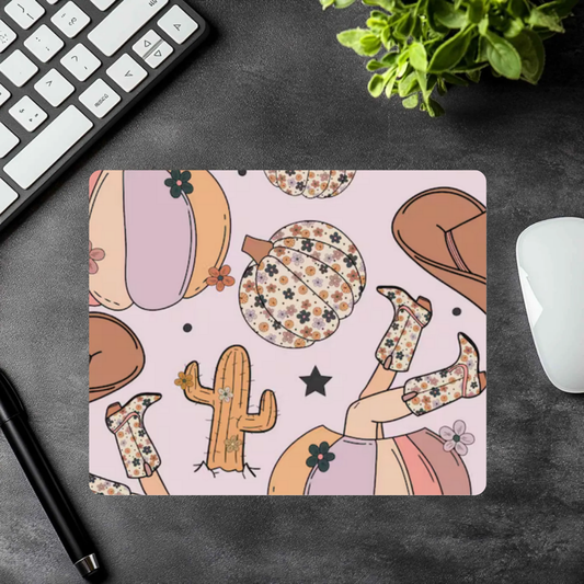 Girlie Western Mousepad – Cowgirl Chic Desk Mat