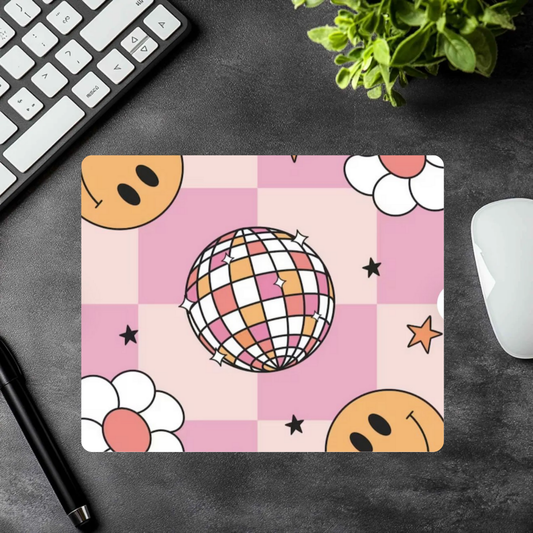 Groovy Mousepad – Retro 70s Aesthetic Desk Mat