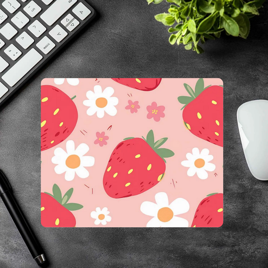 Strawberries Mousepad – Cute & Fruity Desk Mat