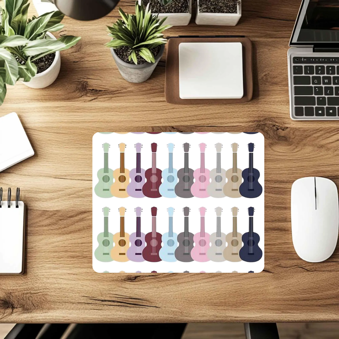 Era-Inspired Guitar Mousepad – Music Lover Desk Mat