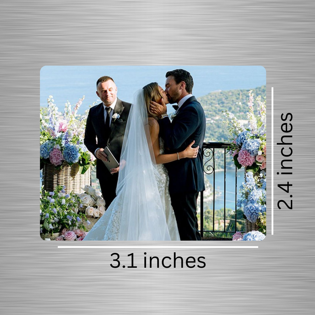 Personalized Wedding Photo Magnets - Landscape