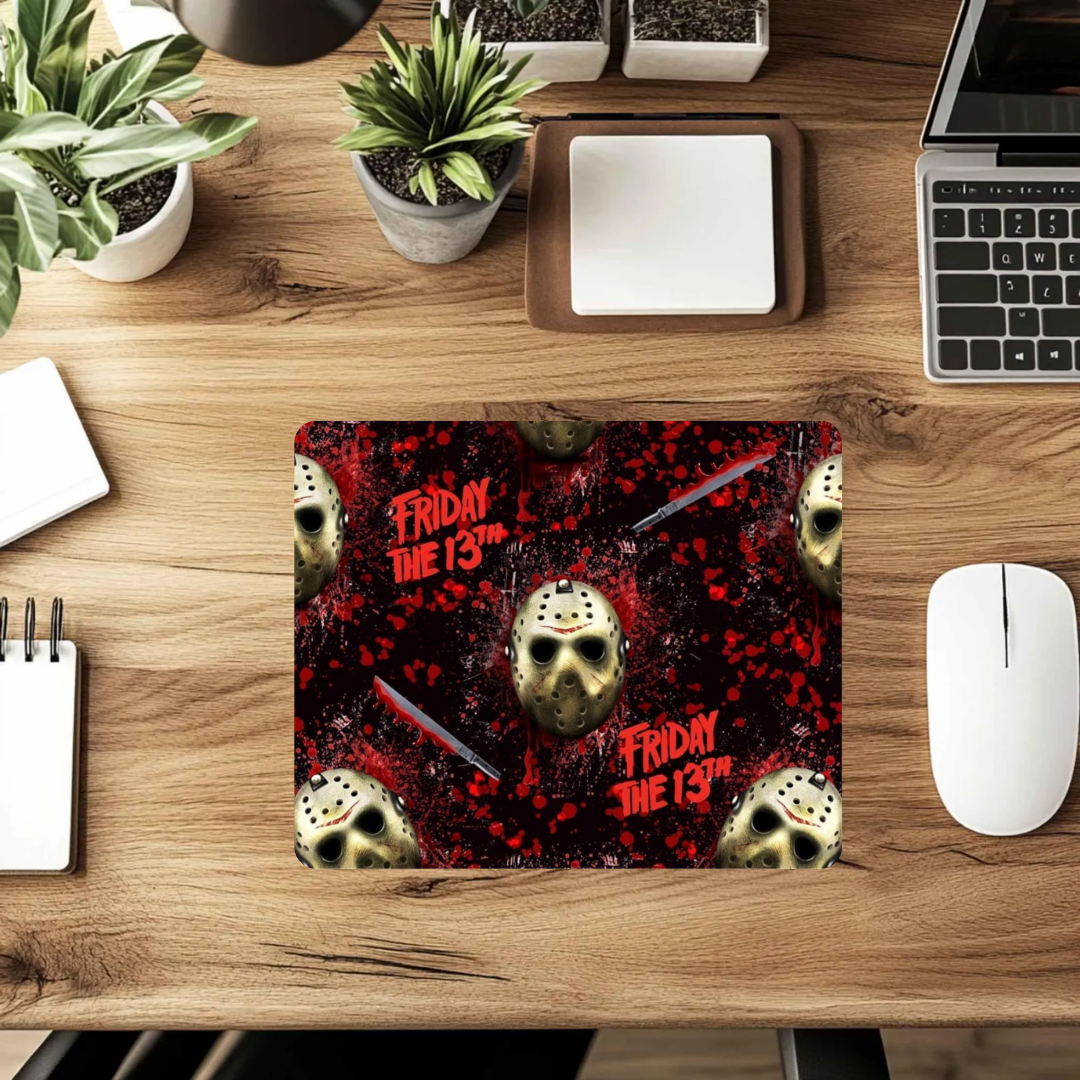 Friday the 13th Inspired Mousepad – Spooky Horror Desk Mat