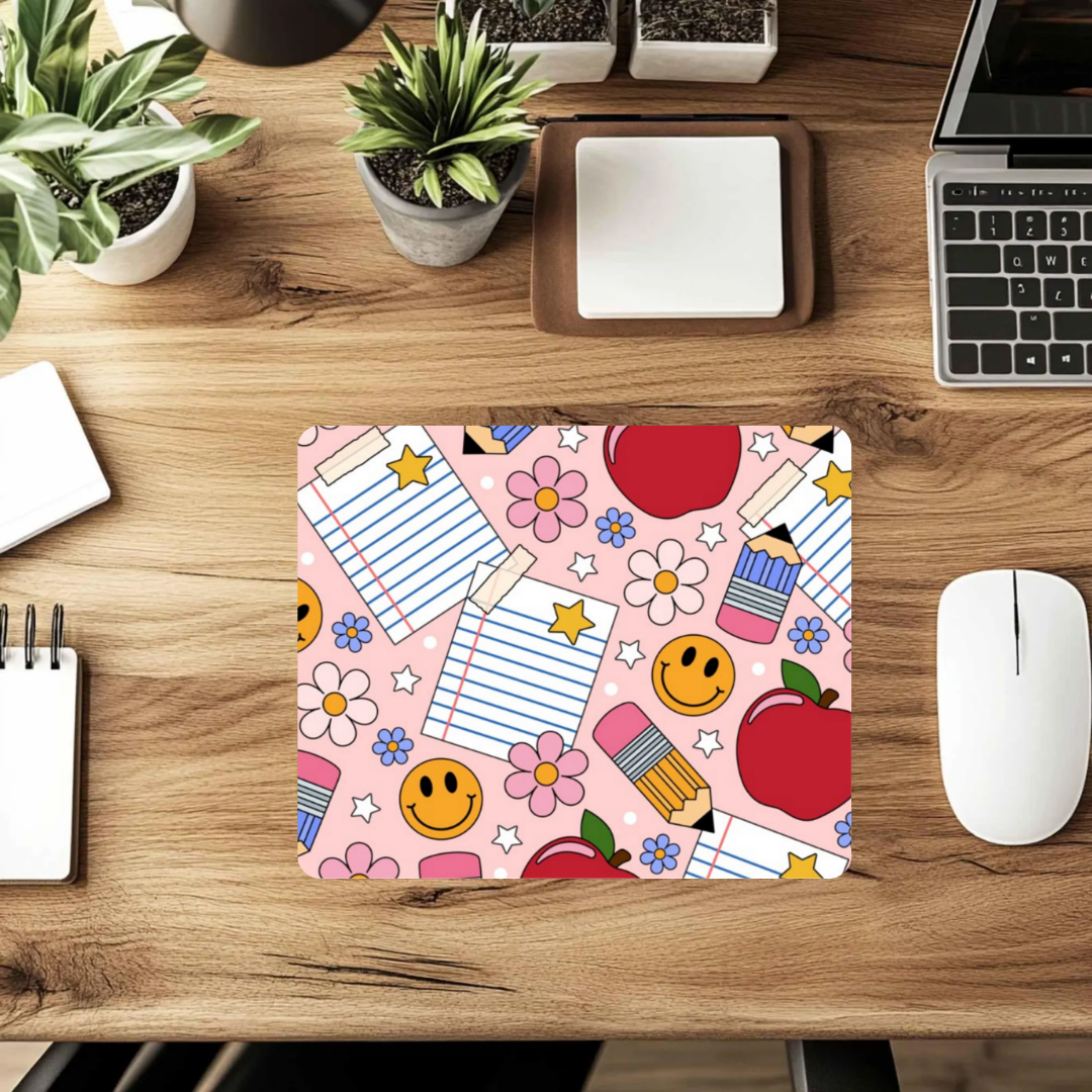 Groovy School Mousepad β Retro Teacher & Student Desk Mat