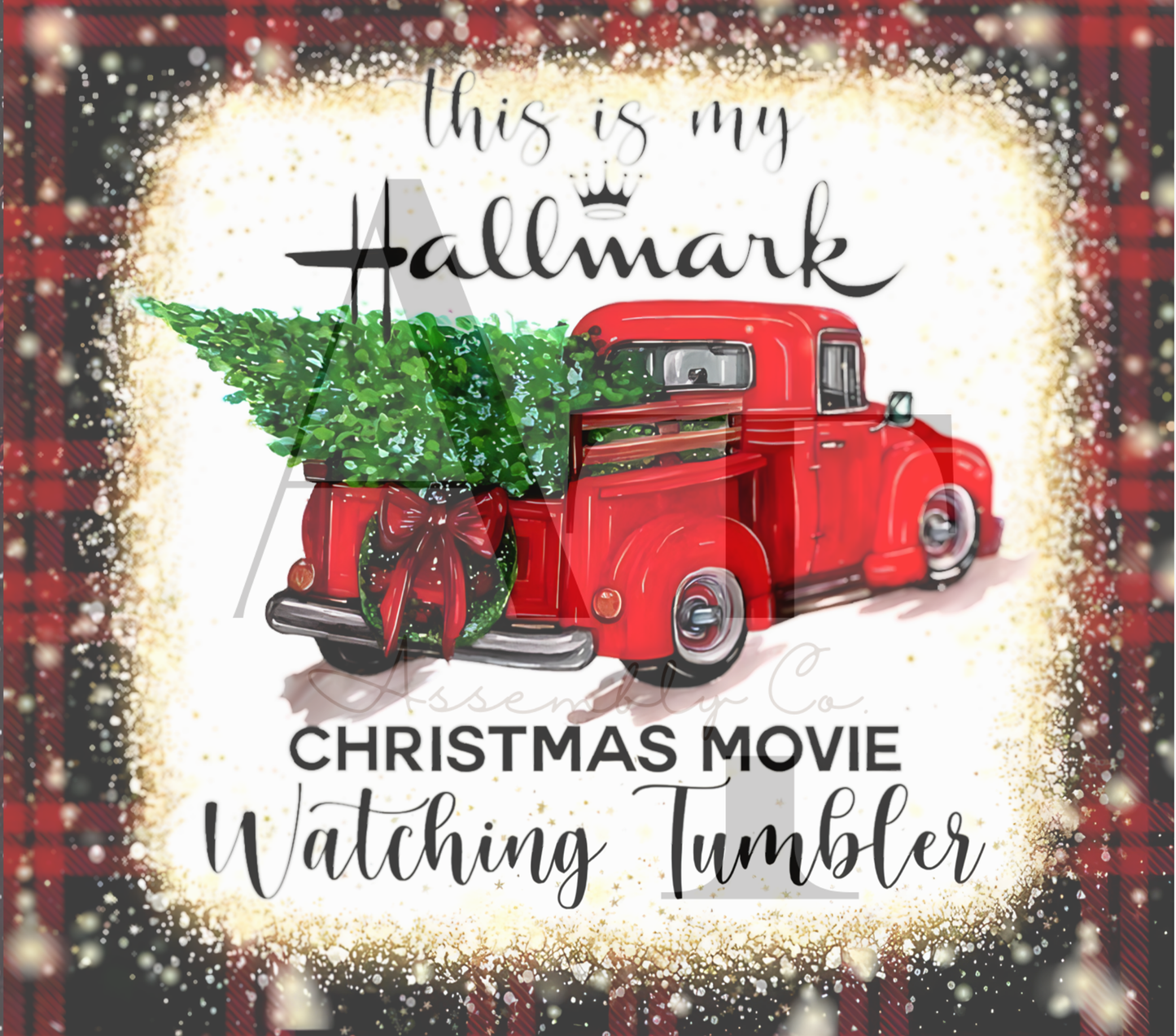 This Is My Hallmark Christmas Movie Watching Tumbler – Cozy 20oz Holiday Cup for Cocoa & Coffee