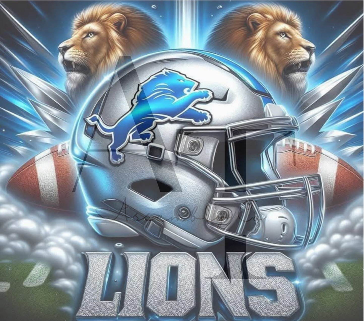 Lions Football 20oz Tumbler β Game Day Stainless Steel Cup for Sports Fans & Tailgates