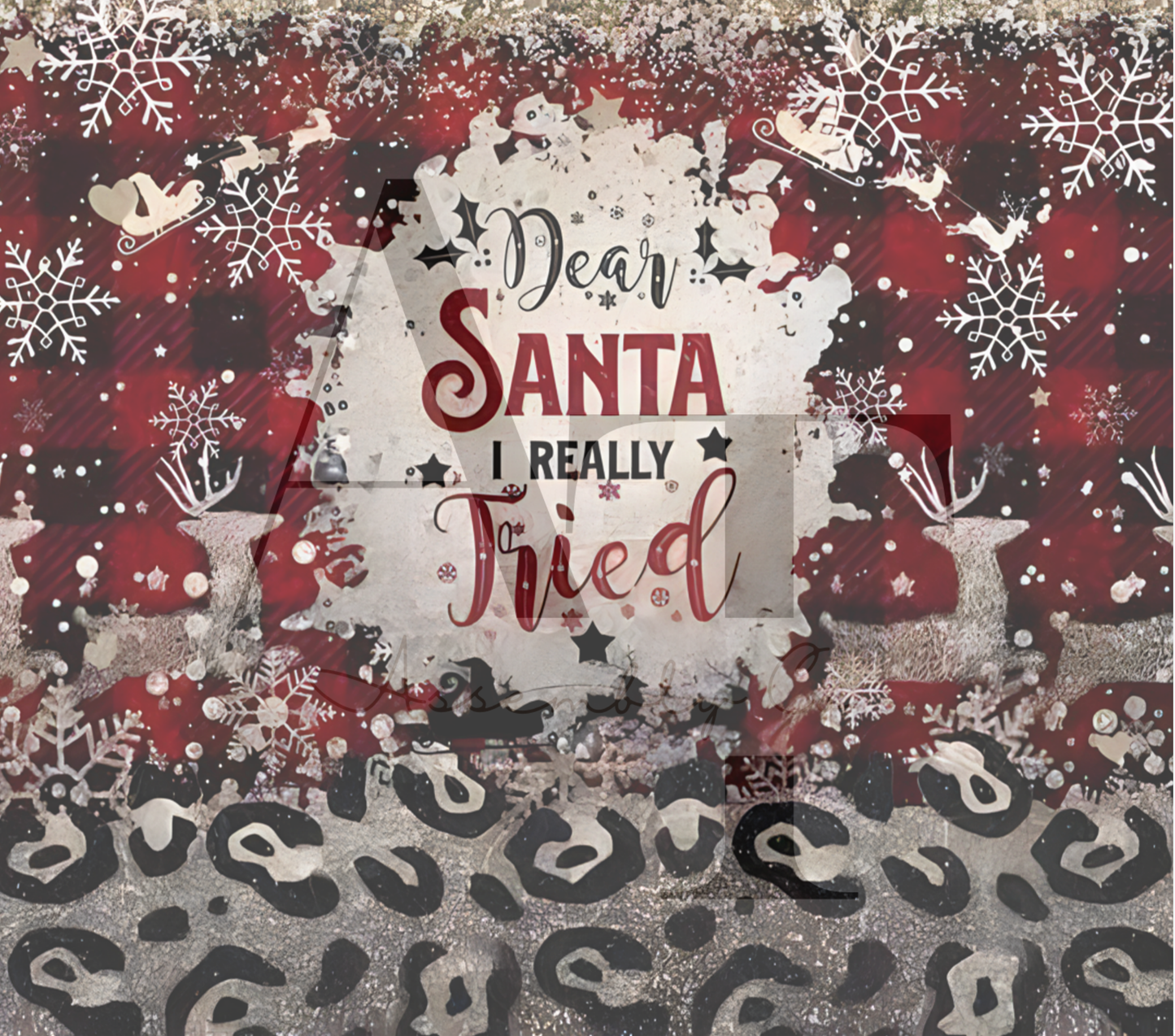 Dear Santa, I Really Tried 20oz Tumbler – Funny Christmas Cup for Coffee, Cocoa & Holiday Laughs