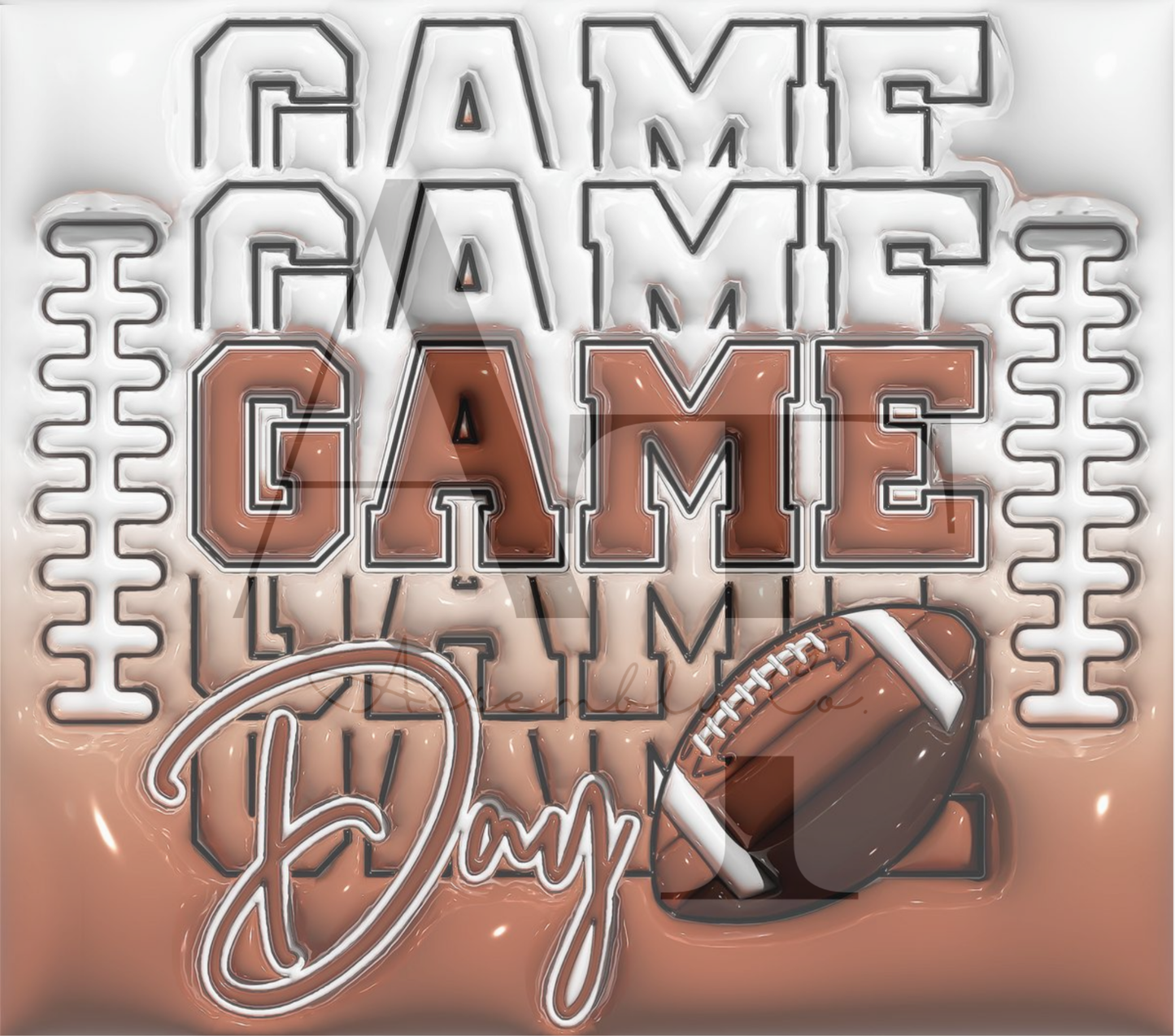 Game Day 20oz Tumbler – Football Fan Stainless Steel Cup for Tailgates & Sports Lovers