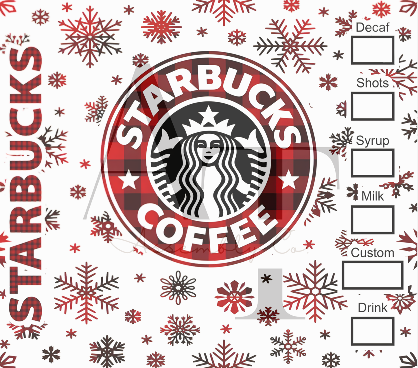 Christmas Coffee 20oz Insulated Tumbler – Starbucks-Inspired Holiday Cup for Hot & Cold Drinks