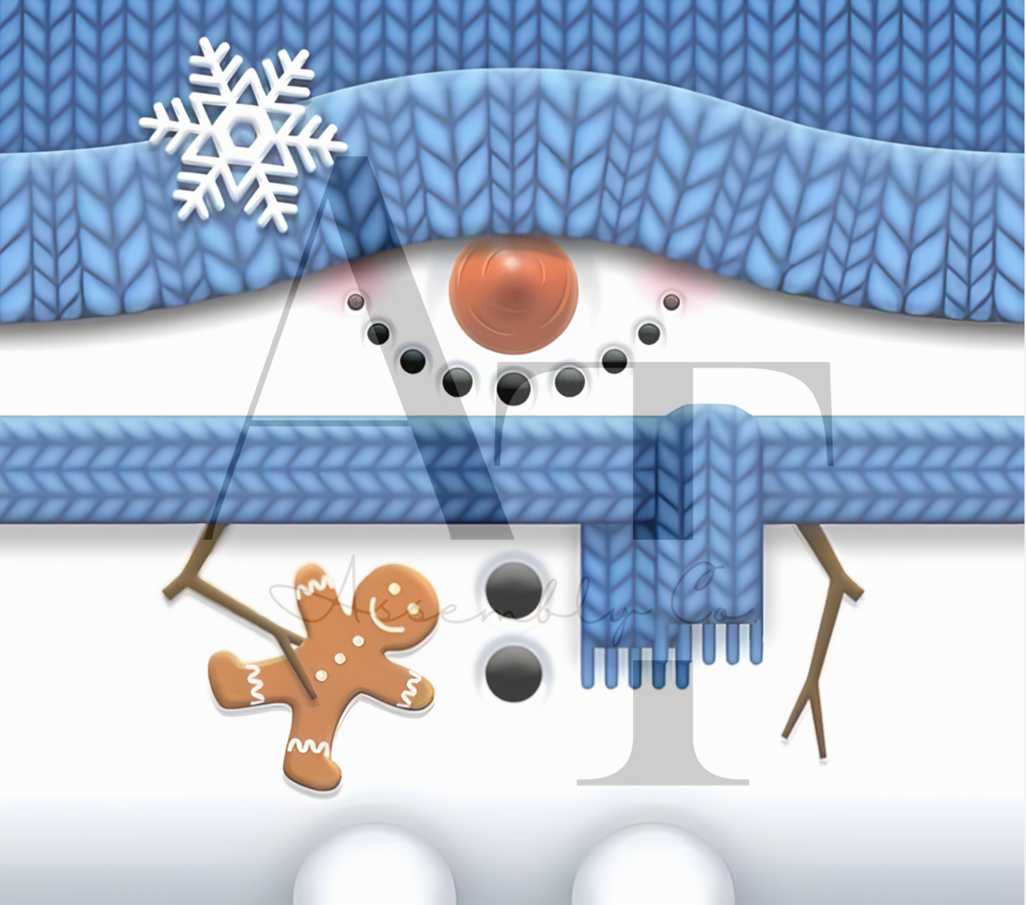 Snowman with Blue Hat and Scarf 20oz Tumbler – Cute Winter Cup for Coffee, Cocoa & Holiday Gifts