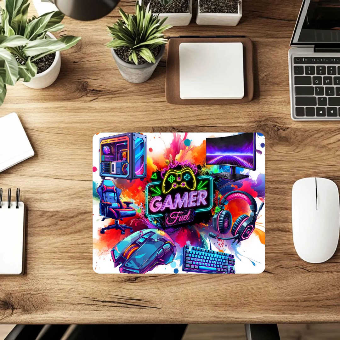 Gamer Fuel Desk Pad – Level-Up Performance Mousepad