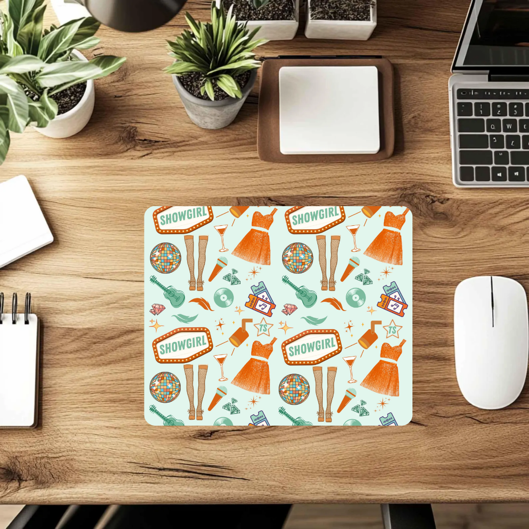 Showgirl Themed Mousepad – Sparkle Up Your Desk!