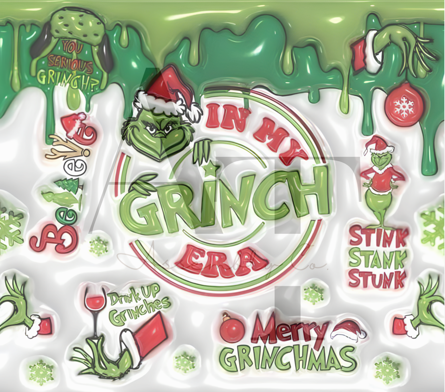 In My Grinch Era 20oz Tumbler – Funny Christmas Cup for Holiday Coffee Lovers