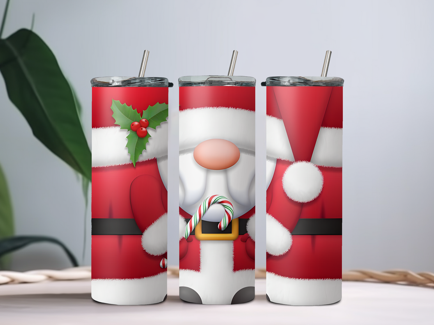 Santa Gnome 20oz Tumbler – Cute Christmas Cup for Coffee, Cocoa & Holiday Cheer