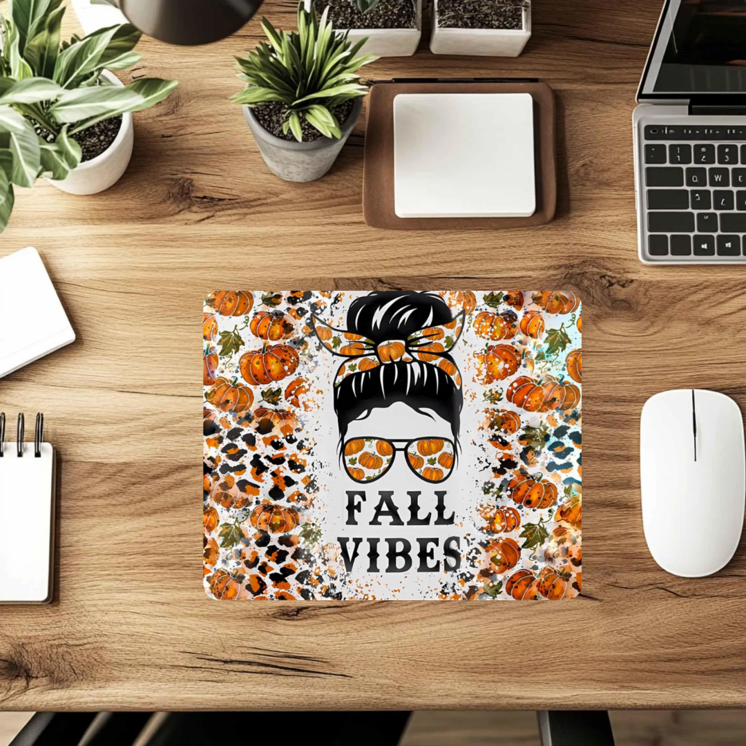 Fall Vibes Mousepad – Cozy Autumn Desk Mat 🍁