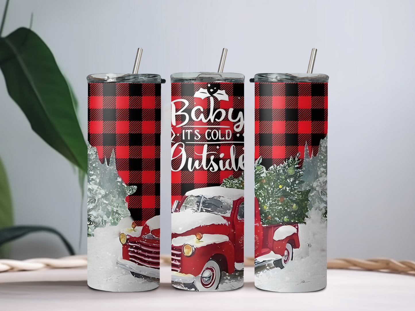 Baby It’s Cold Outside 20oz Tumbler – Cozy Winter Cup for Coffee, Cocoa & Holiday Drinks