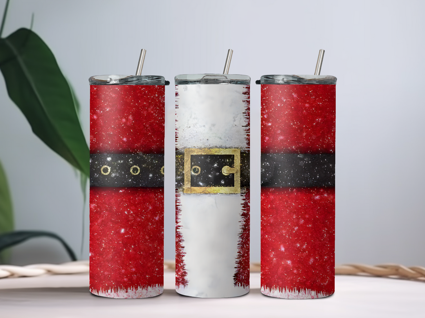 Santa Belt 20oz Tumbler – Classic Christmas Cup for Coffee, Cocoa & Holiday Cheer