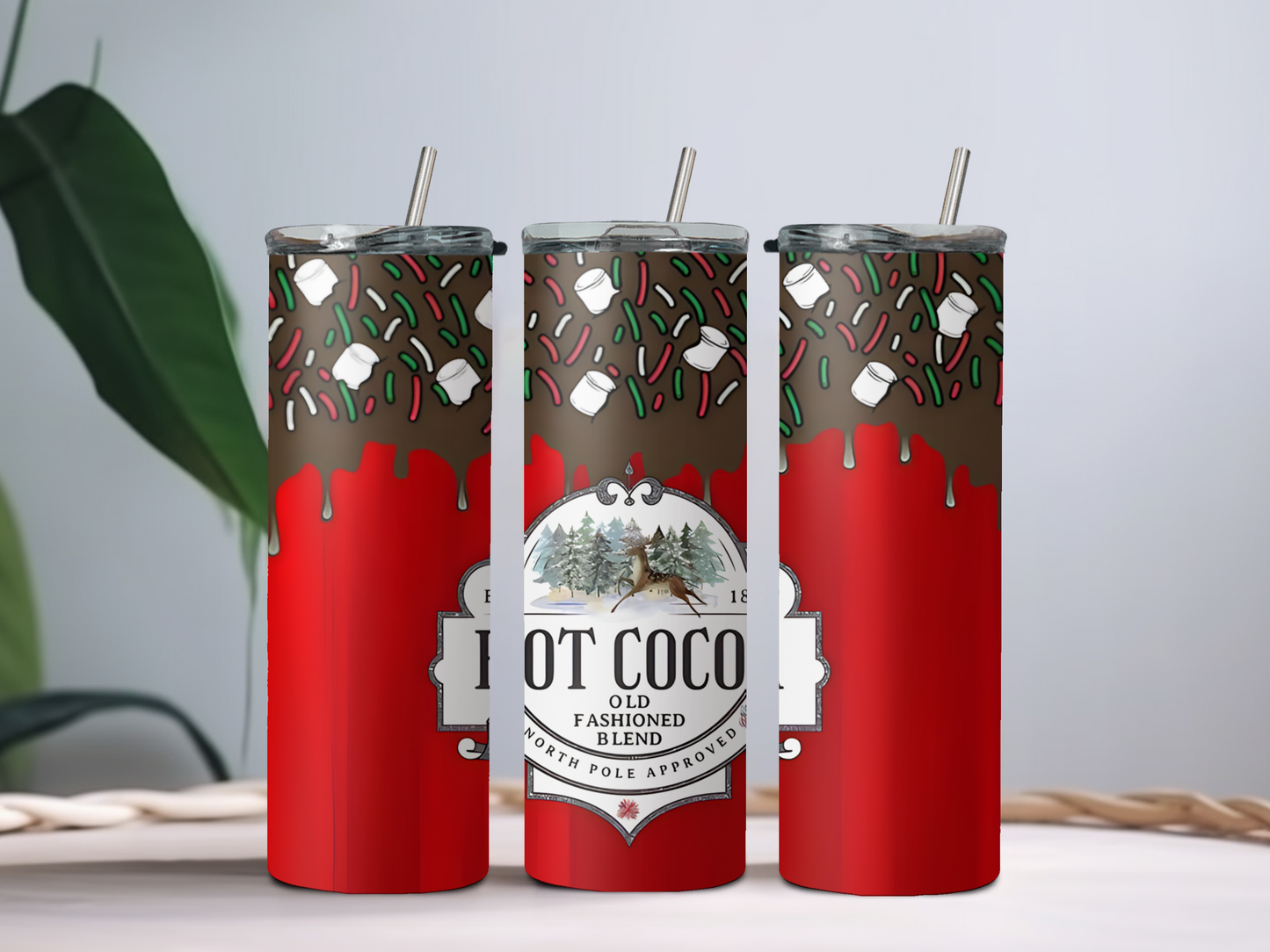 Hot Cocoa 20oz Tumbler – Cozy Winter Cup for Cocoa, Coffee & Holiday Drinks
