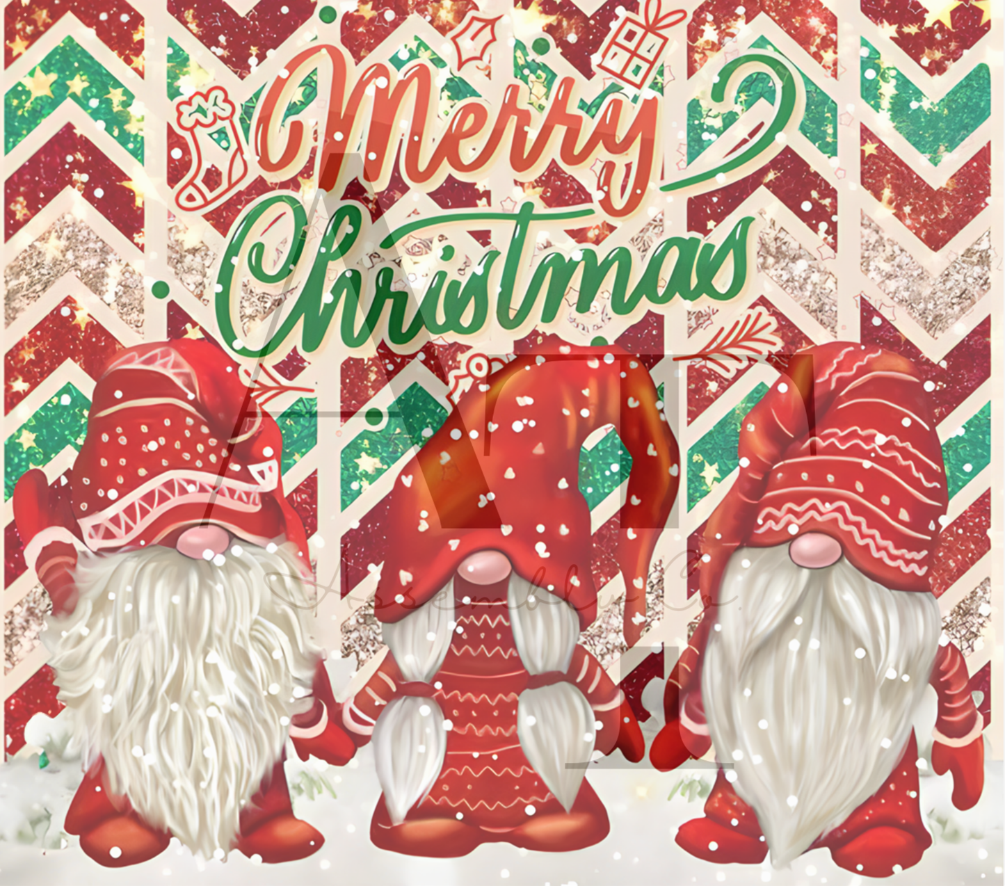 Merry Gnome 20oz Tumbler – Cute Christmas Cup for Coffee, Cocoa & Holiday Cheer