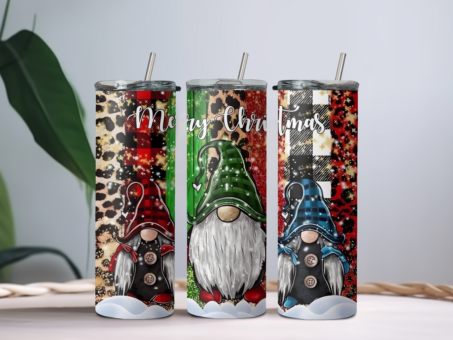 Merry Christmas Gnome 20oz Tumbler – Cute Holiday Cup for Coffee, Cocoa & Festive Cheer