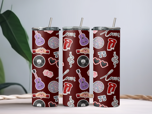 Eras-Inspired Tumbler – Concert Aesthetic 20oz Stainless Steel Cup